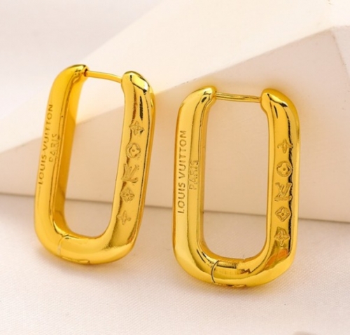 Stainless Steel Brand Earrings-YWA220712-P14DSF