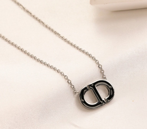 Stainless Steel Brand Necklace-YWA220712-P8DSGS