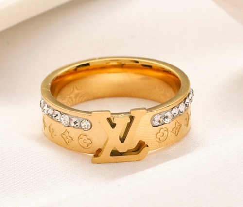 Stainless Steel Brand Ring-YWA220712-P10SAF