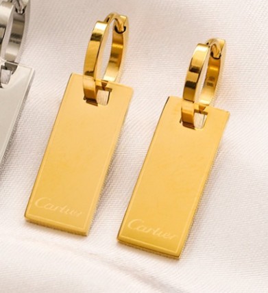 Stainless Steel Brand Earrings-YWA220712-P9SF