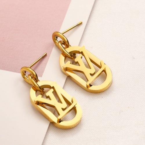 Stainless Steel Brand Earrings-YWA220712-P10.5DG