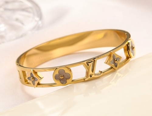 Stainless Steel Brand Bangle-YWA220712-P20.5DG