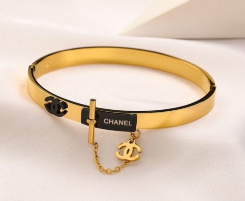 Stainless Steel Brand Bangle-YWA220712-P20DST