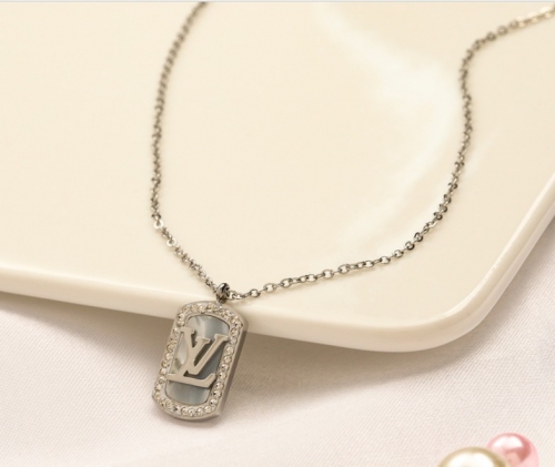 Stainless Steel Brand Necklace-YWA220712-P10DSFAS