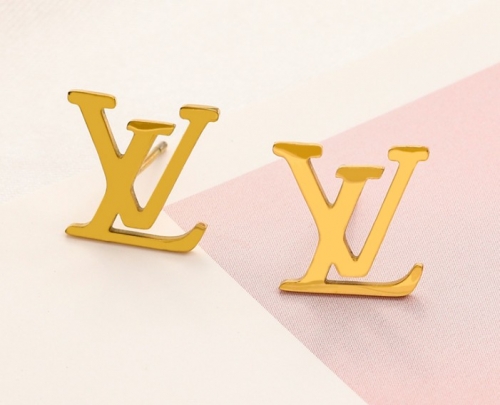 Stainless Steel Brand Earrings-YWA220712-P6S