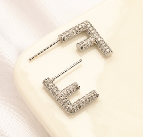 Stainless Steel Brand Earrings-YWA220712-P9.3DG