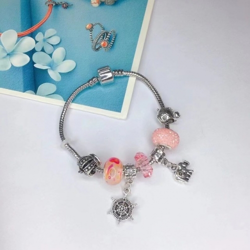 Stainless Steel Bracelet with alloy copper charms-DN220712-IMG_9-173