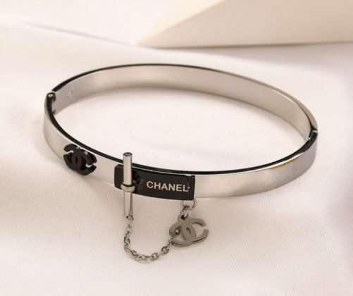 Stainless Steel Brand Bangle-YWA220712-P20DSG