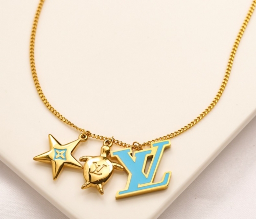 Stainless Steel Brand Necklace-YWA220712-P16SDF