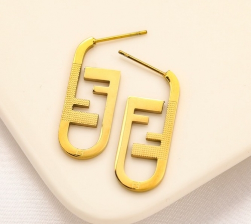 Stainless Steel Brand Earrings-YWA220712-P9FD