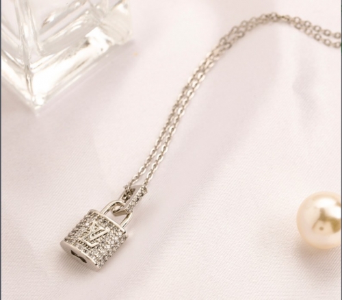 Stainless Steel Brand Necklace-YWA220712-P11.5SF