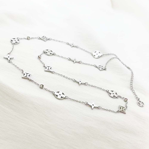 Stainless Steel Brand Necklace-RR220717-Rrx0556-20