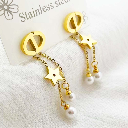 Stainless Steel Brand Earrings-RR220717-Rre0743-18