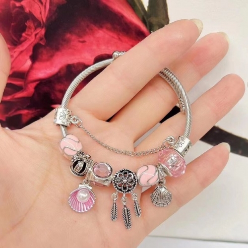 Stainless Steel Bracelet with alloy copper charms-DN220717-IMG_11-B01