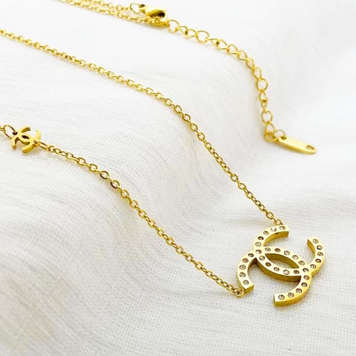 Stainless Steel Brand Necklace-RR220717-Rrx0548-14