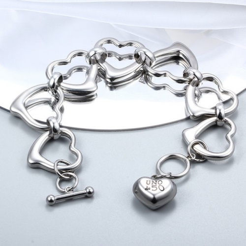 Stainless Steel UNO DE & 50 Bracelet-CH220724-P22VRD