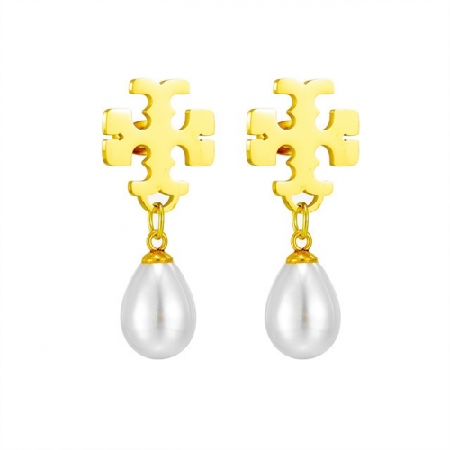 Stainless Steel Brand Earrings-HF220803-TBED2201-8