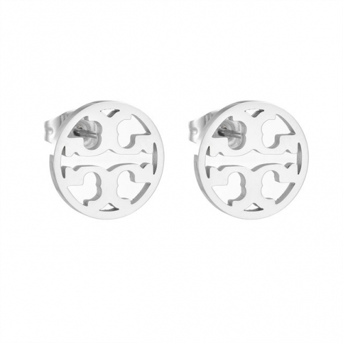 Stainless Steel Brand Earrings-HF220803-TBED2205-5