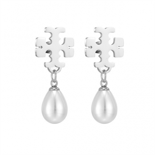 Stainless Steel Brand Earrings-HF220803-TBED2201-7