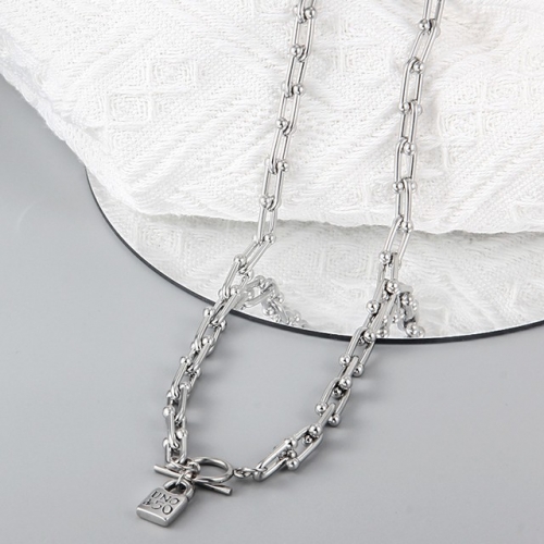 Stainless Steel uno de & 50 Necklace-CH220808-P25BYF