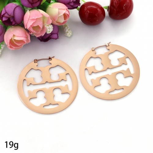 Stainless Steel Brand Earrings-HY220808-P14ED