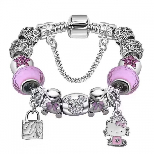 Stainless Steel Bracelet with alloy copper charms-DN220717-IMG_15K-15