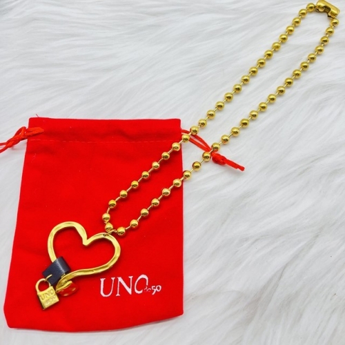 Stainless Steel UNO DE & 50 Necklace-ZN220814-P23T7I