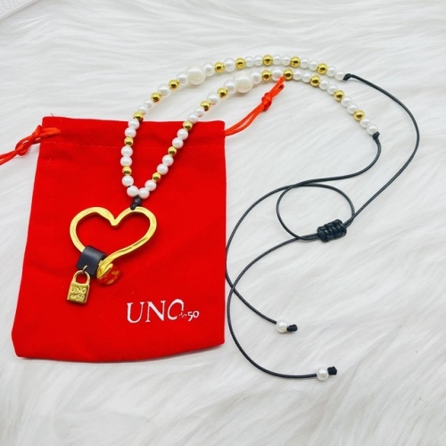 Stainless Steel UNO DE & 50 Necklace-ZN220814-P25U78