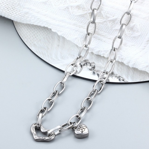 Stainless Steel UNO DE & 50 Necklace-CH220814-P14XT8