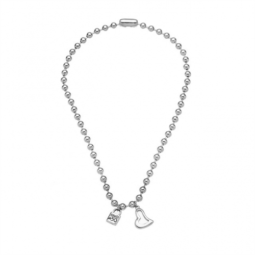 Stainless Steel UNO DE & 50 Necklace-HF220823-UNTZ2228-10