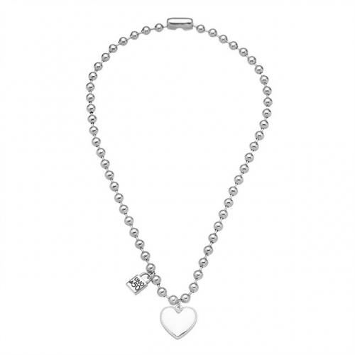 Stainless Steel UNO DE & 50 Necklace-HF220823-UNTZ2225-10