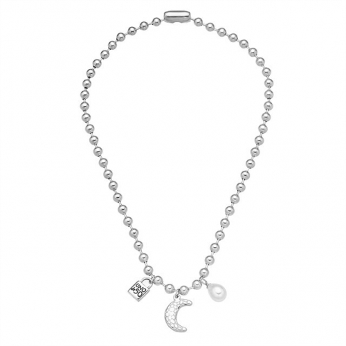 Stainless Steel UNO DE & 50 Necklace-HF220823-UNTZ2227-11