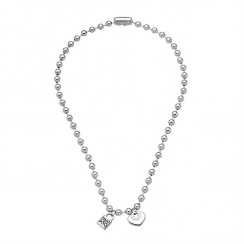 Stainless Steel UNO DE & 50 Necklace-HF220823-UNTZ2224-10