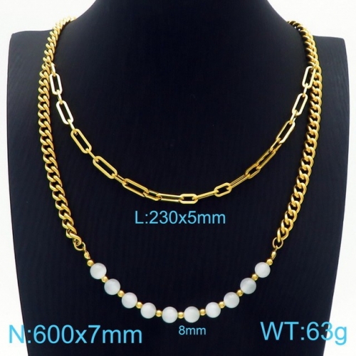 Stainless Steel Necklace-KK220827-KB229597-Z--21