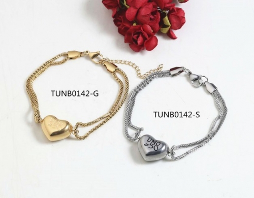 Stainless Steel Uno de & 50 Bracelet-SN220830-TUNB0142-S