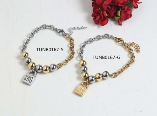 Stainless Steel Uno de & 50 Bracelet-SN220830-TUNB0167-S