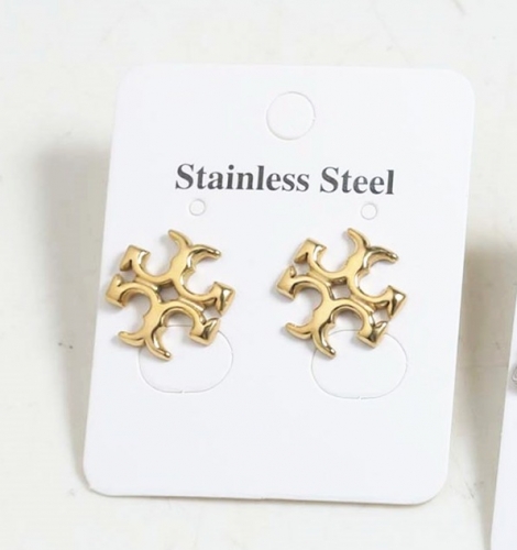 Stainless Steel Brand Earrings-SN220830-TAE8019-G