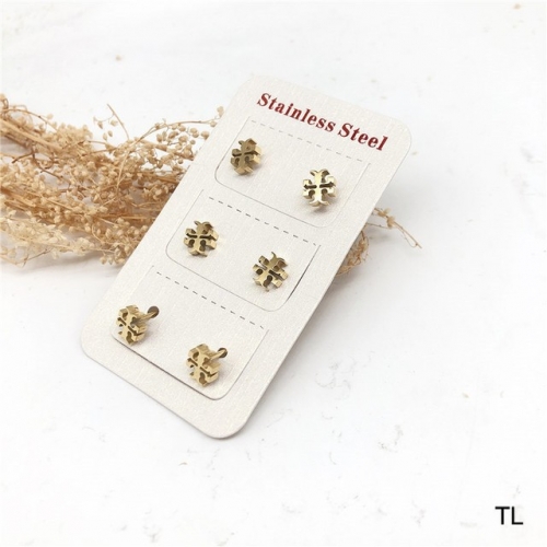 Stainless Steel Brand Earrings-SN220830-T-PCE4607-G-3PCS