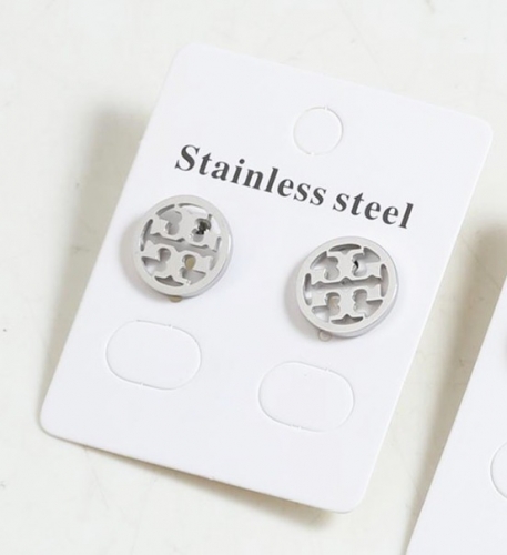 Stainless Steel Brand Earrings-SN220830-T-PWE9005-S