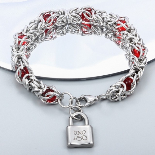 Stainless Steel uno de * 50 Bracelet-CH220919-P22S4T