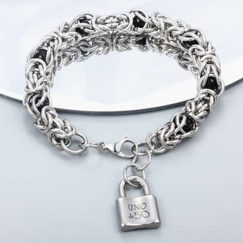 Stainless Steel uno de * 50 Bracelet-CH220919-P22C89