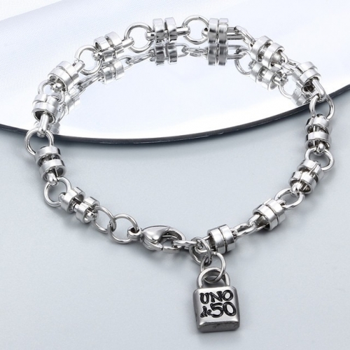 Stainless Steel uno de * 50 Bracelet-CH220919-P12T54