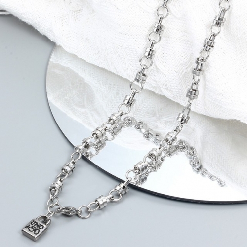 Stainless Steel uno de & 50 Necklace-CH220919-P14E43