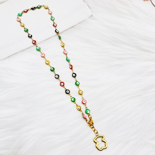 Stainless Steel Tou*s Necklace-ZN220919-P17CEW