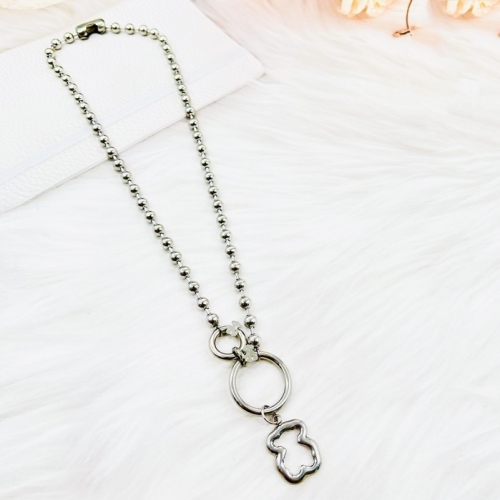 Stainless Steel Tou*s Necklace-ZN220919-P18ZSZ