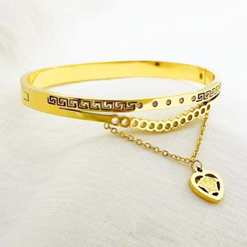 Stainless Steel Brand Bangle-RR220926-Rrs04160-24