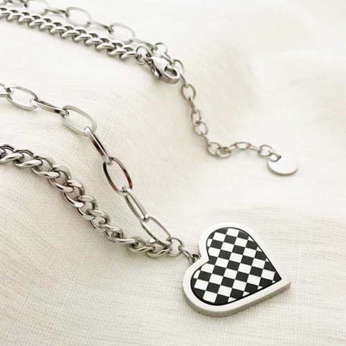 Stainless Steel Brand Necklace-RR220926-Rrx0660-17