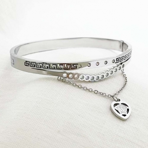 Stainless Steel Brand Bangle-RR220926-Rrs04159-23