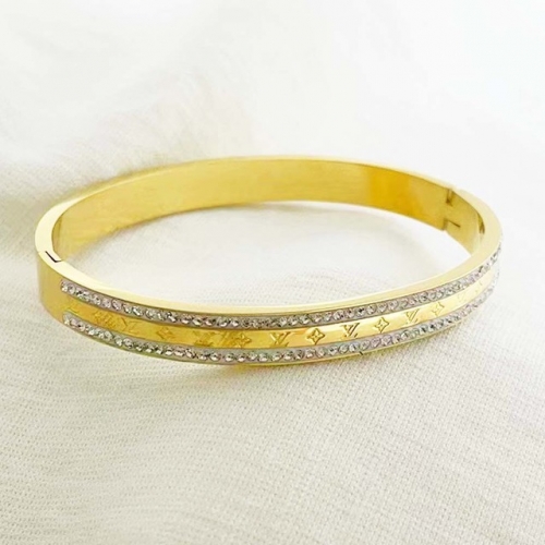 Stainless Steel Brand Bangle-RR220926-Rrs04179-24