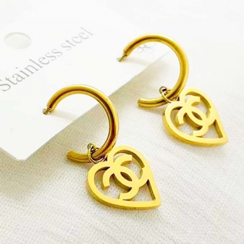 Stainless Steel Brand Earrings-RR220926-Rre0751-15